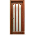 Panel de vidrio Puerta interior de madera (KD17B-G) (Puerta de madera maciza)